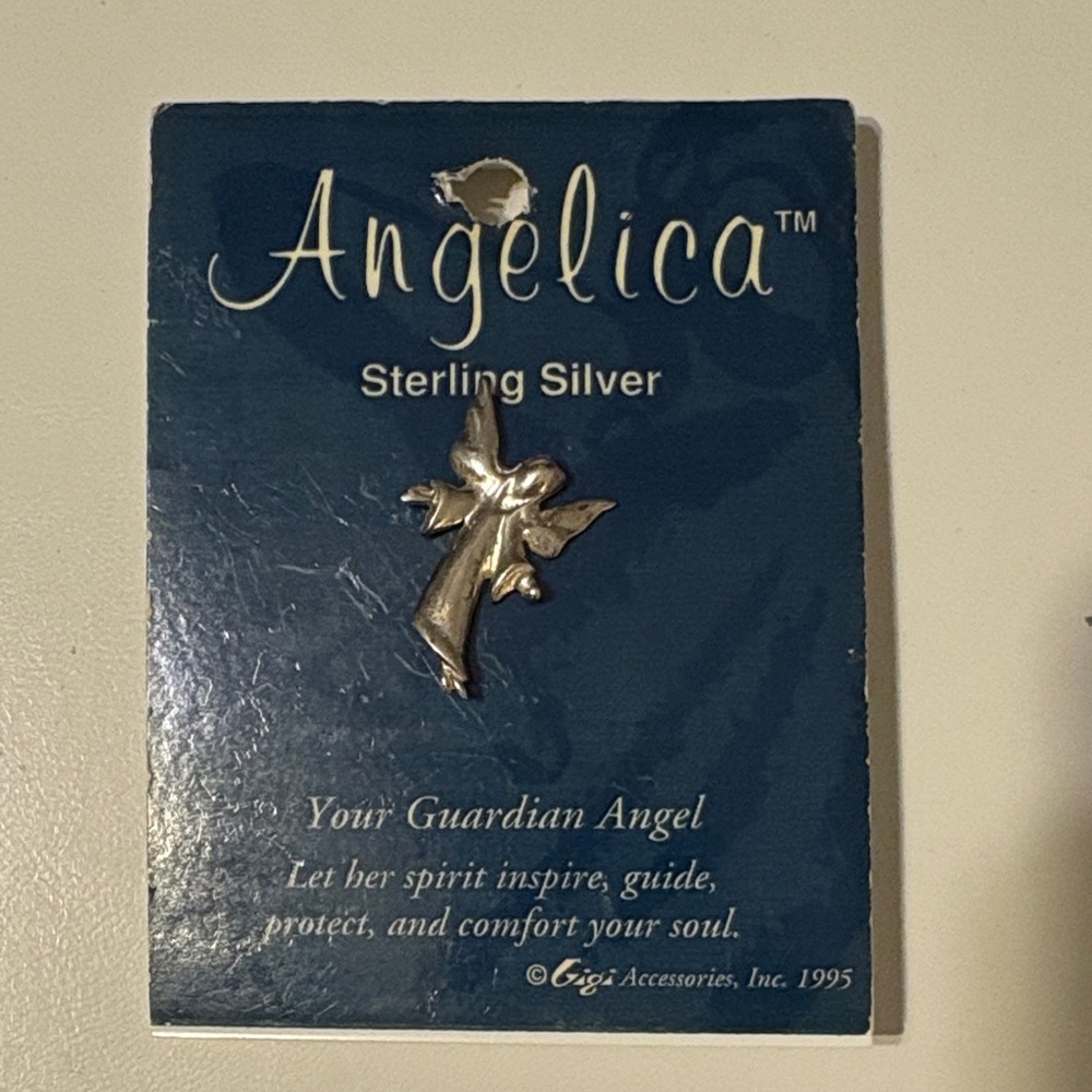 Angelica Sterling Silver Angel Pin-925 Gigi Giusti
